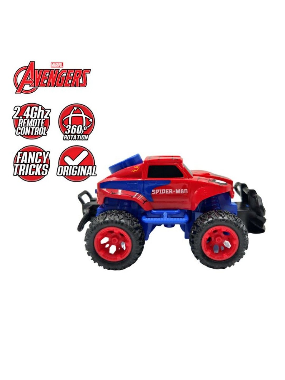 Marvel 2.4GHz Spiderman Full-Function Remote Control Off-Road Monster Truck (No Color- Image 4)