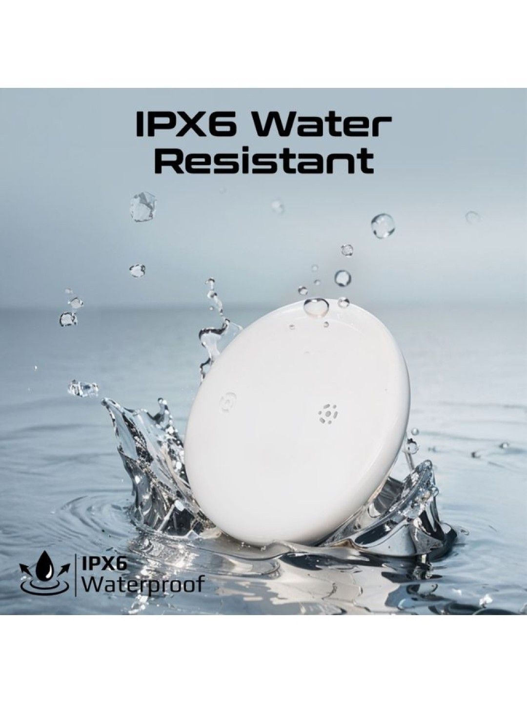 Promate Ultra-compact Smart Precision Tracking Wireless Tag for Apple Find My App (White- Image 2)
