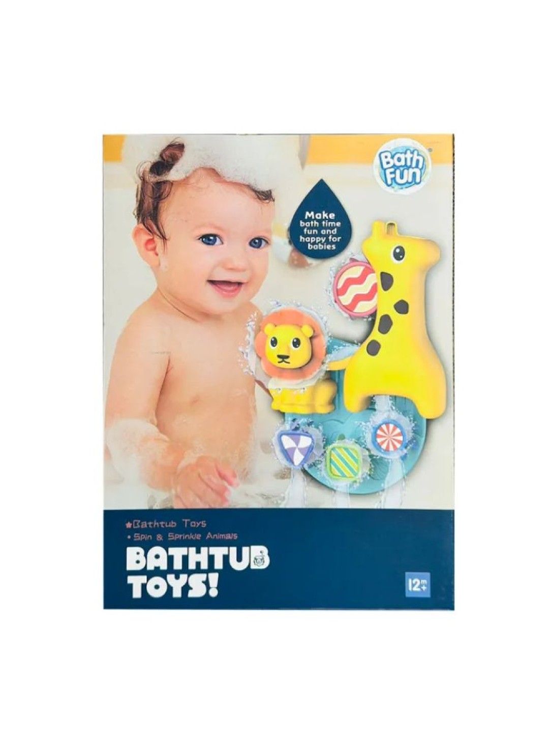 Bathfun Bathtub Toys Spin & Sprinkle Animals (No Color- Image 4)