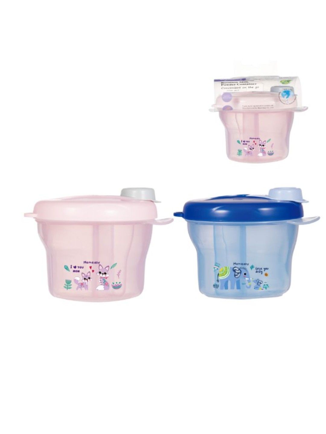 Momeasy Rotation Milk Powder Storage Container (Blue- Image 4)