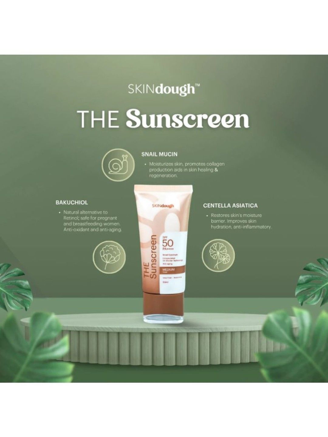SKINdough The Sunscreen Light 50ml (No Color- Image 4)
