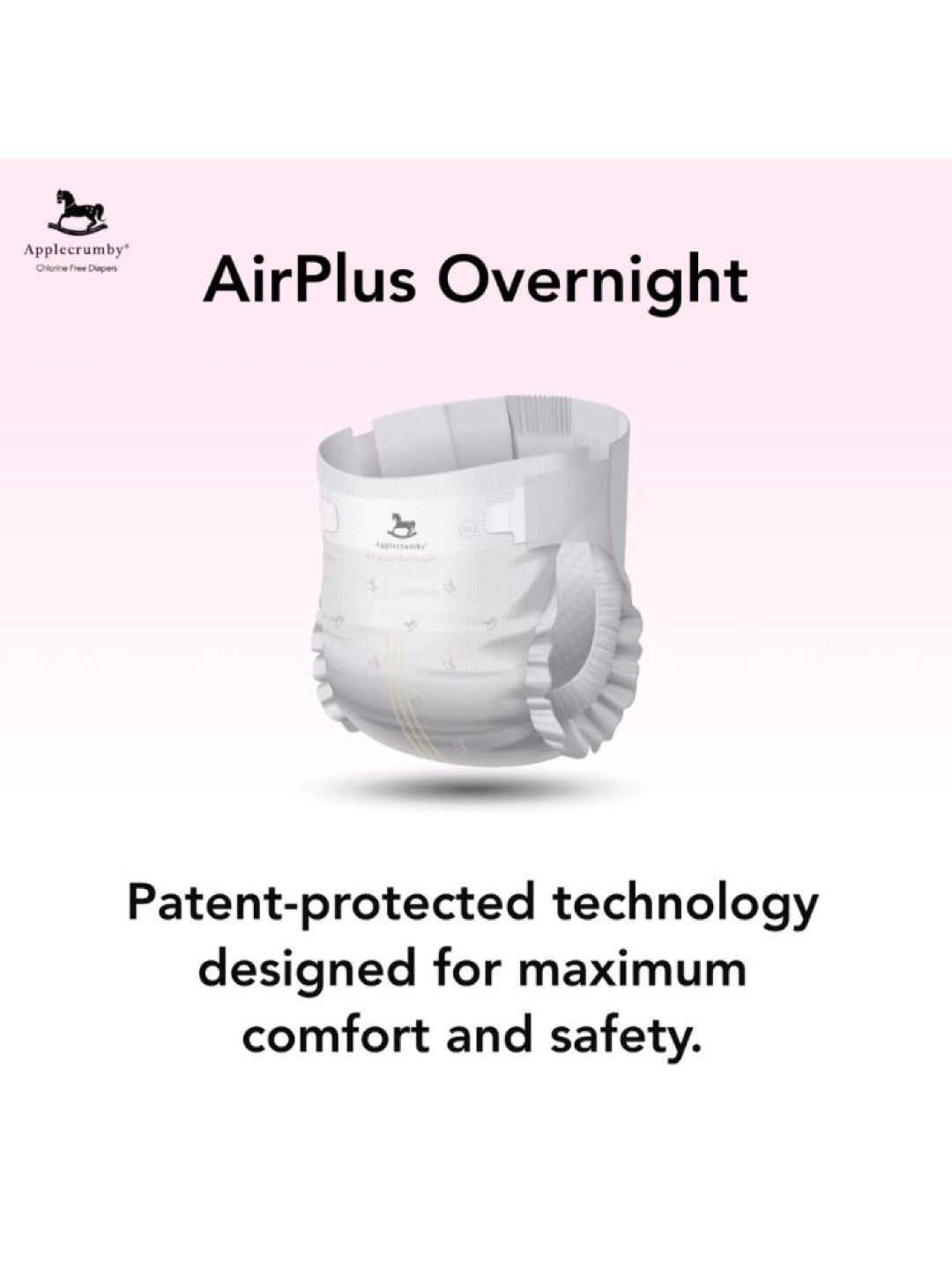 Applecrumby 100% Chlorine-Free Large Pull-Up Diapers (46pcs) (No Color- Image 2)