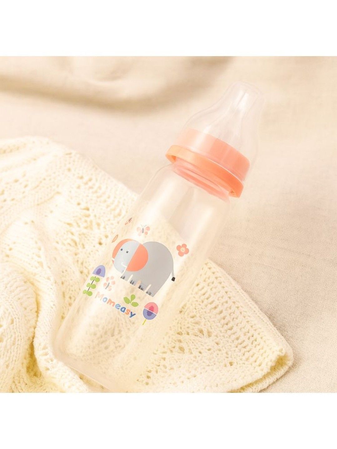 Momeasy 3pcs Standard Neck Anti-Colic Transparent Feeding Bottle (8oz) (Green- Image 2)
