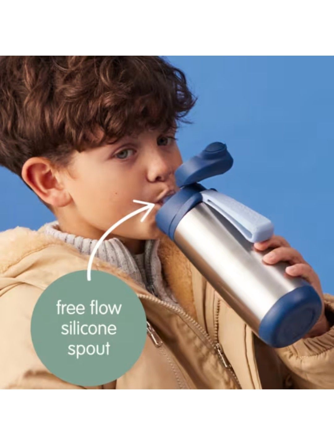 b.box Insulated Sport Spout 500ml (Blush- Image 3)