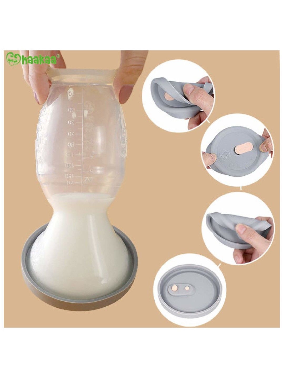 Haakaa Silicone Pump Cap (No Color- Image 4)