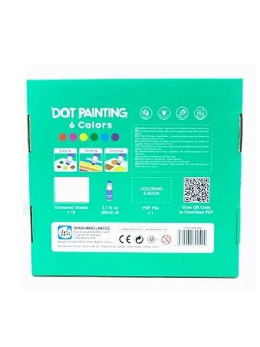Joan Miro Dot Painting (6 colors) (No Color- Image 3)