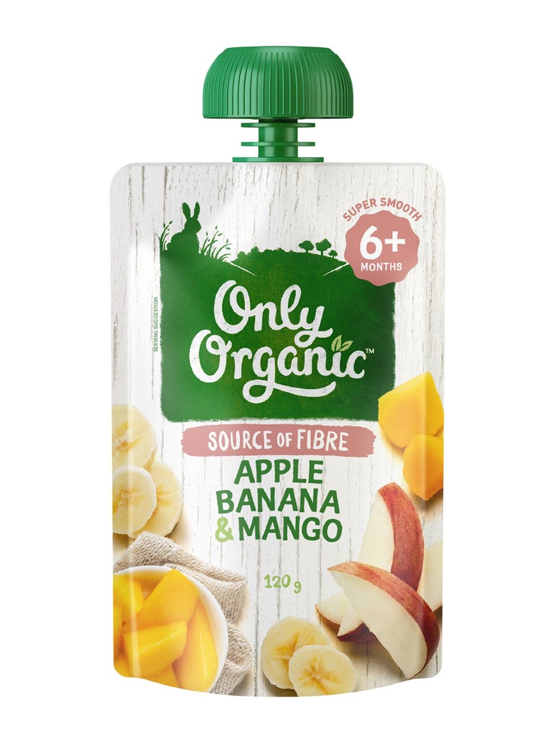 Only Organic Apple, Banana & Mango Puree (120g)