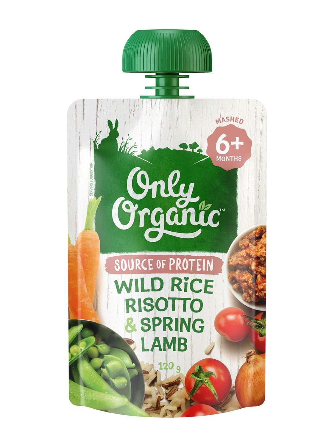 Only Organic Wild Rice Risotto & Spring Lamb (120g)