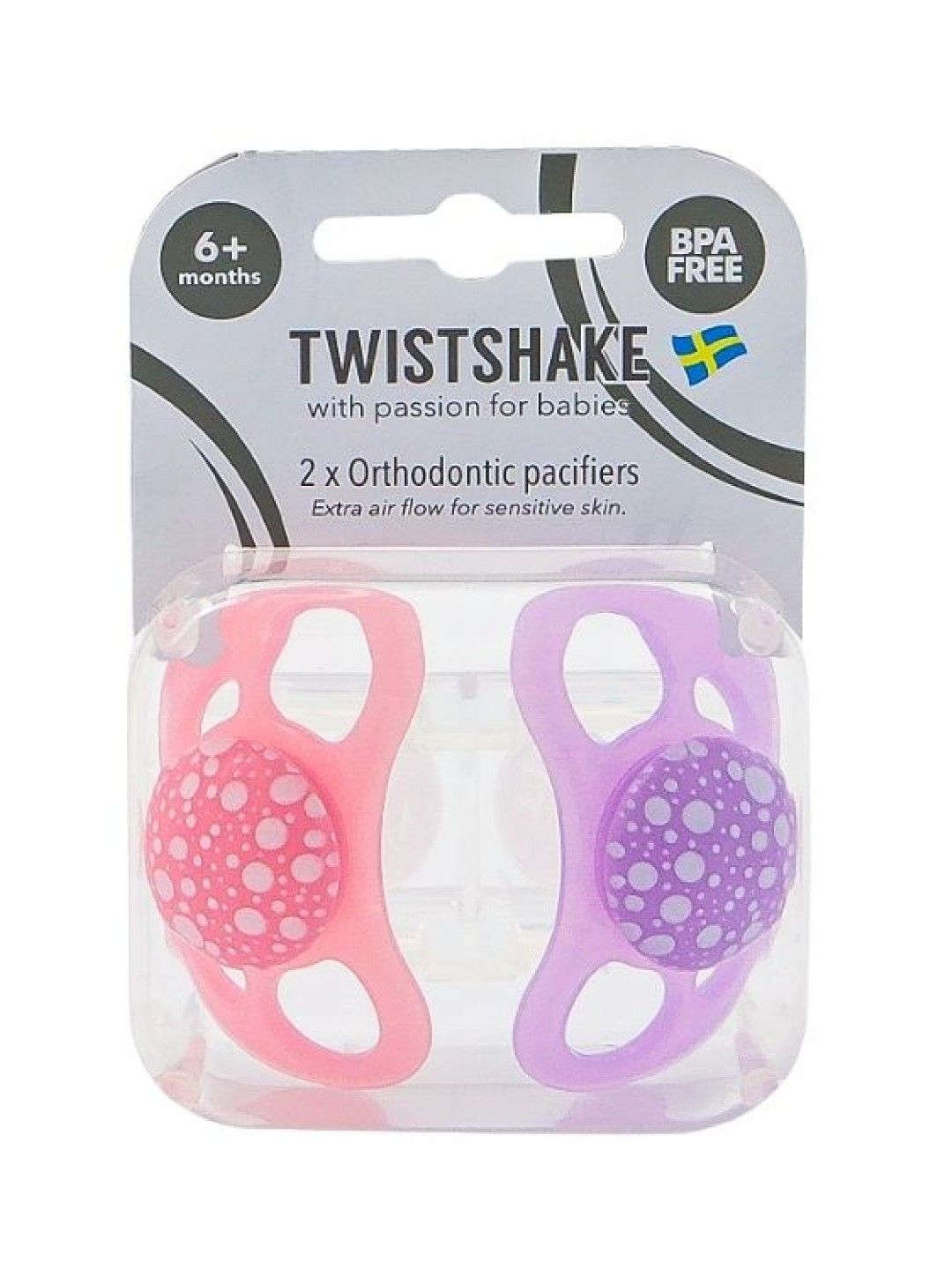 Twistshake Pacifier 2-pack (Pastel Pink Purple- Image 2)