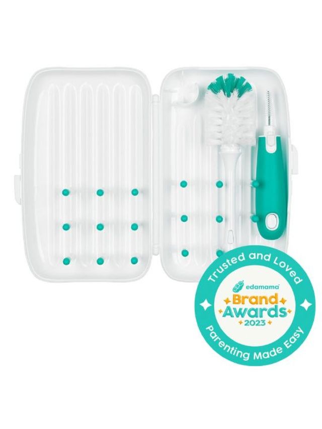 Oxo Tot On-the-Go Drying Rack and Bottle Brush Set