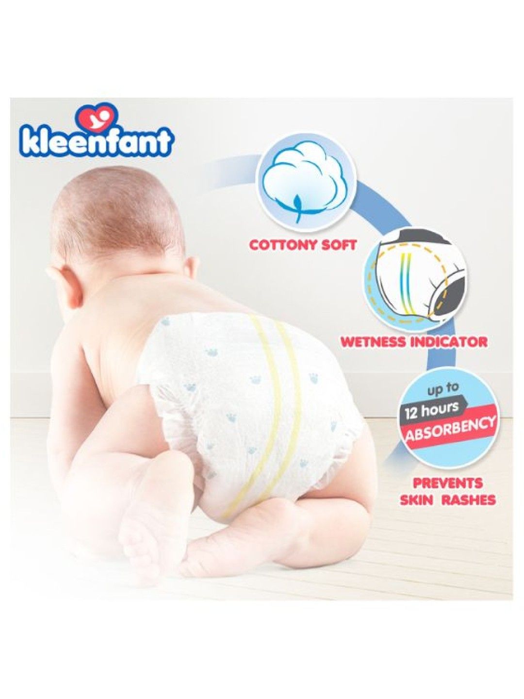 Kleenfant Diaper Taped Newborn (30 pcs) Pack of 2 (No Color- Image 2)