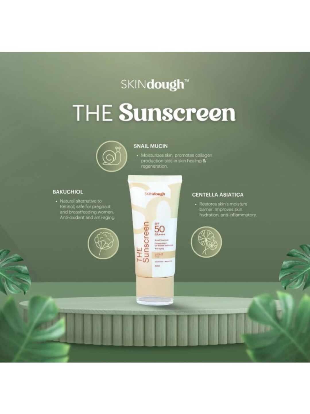 SKINdough The Sunscreen Light 50ml (No Color- Image 2)
