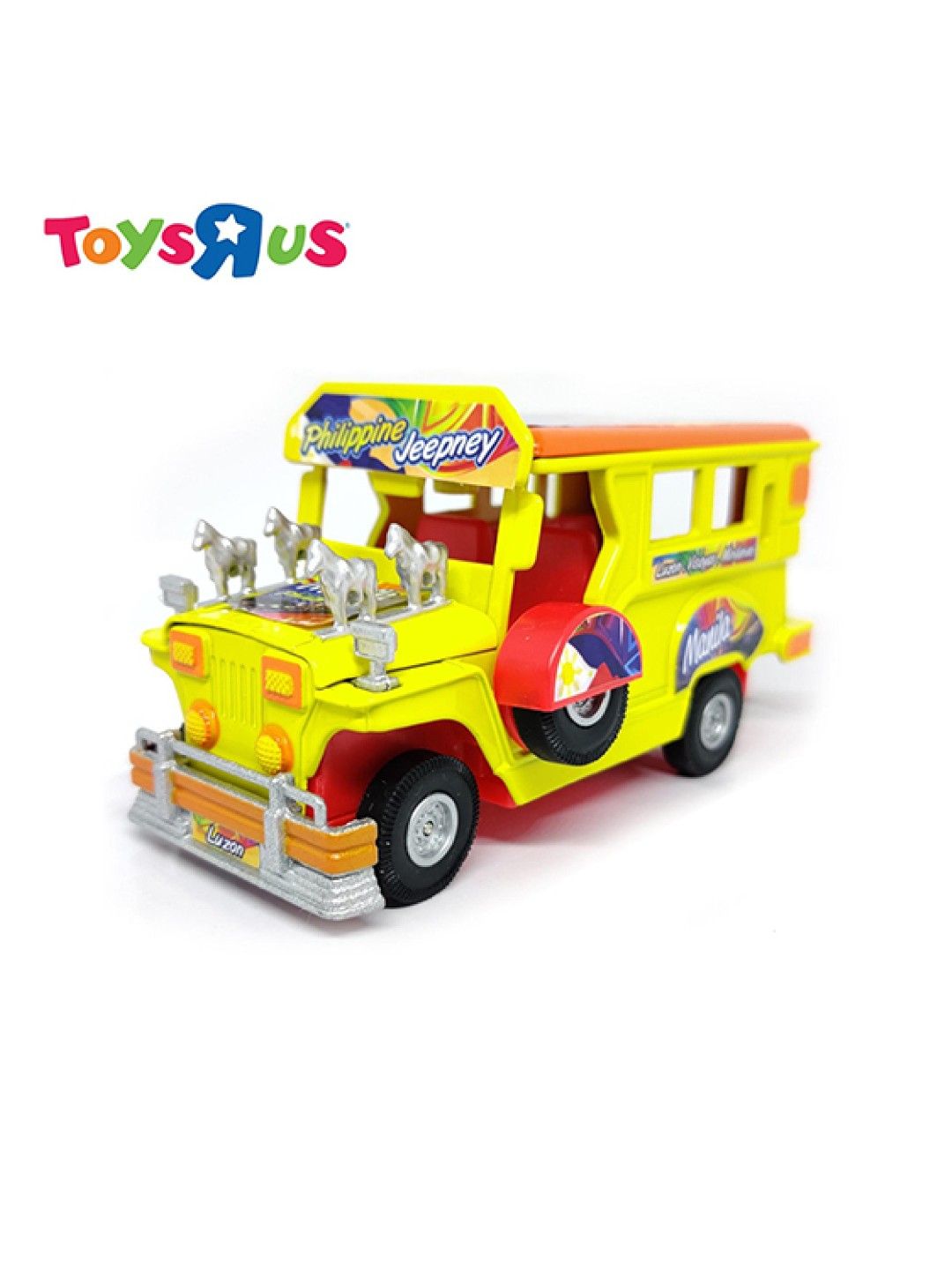 Toys R Us Philippine Jeepney 5 inch Die-cast Pull Back Action Vehicle - Yellow (No Color- Image 1)