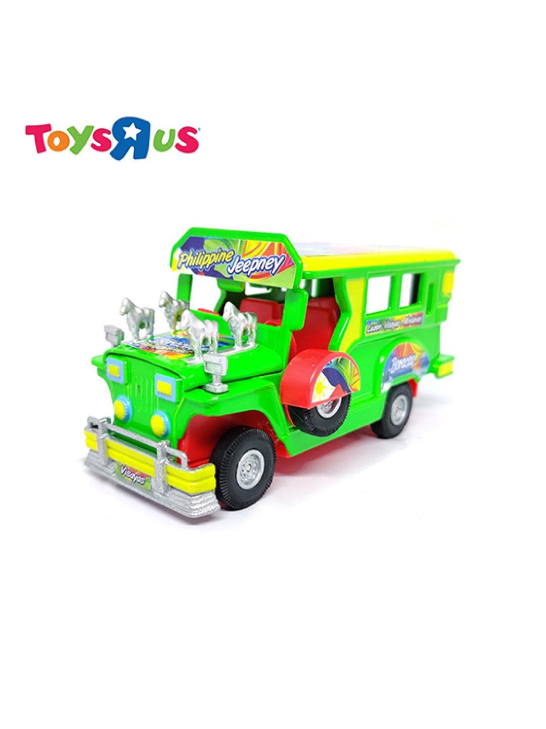 Toys R Us Philippine Jeepney 5 inch Die-cast Pull Back Action Vehicle - Green (No Color- Image 1)
