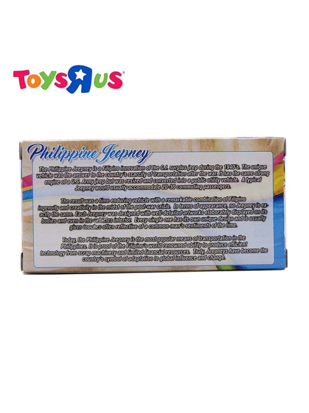 Toys R Us Philippine Jeepney 3-inch Die Cast - Yellow (No Color- Image 3)