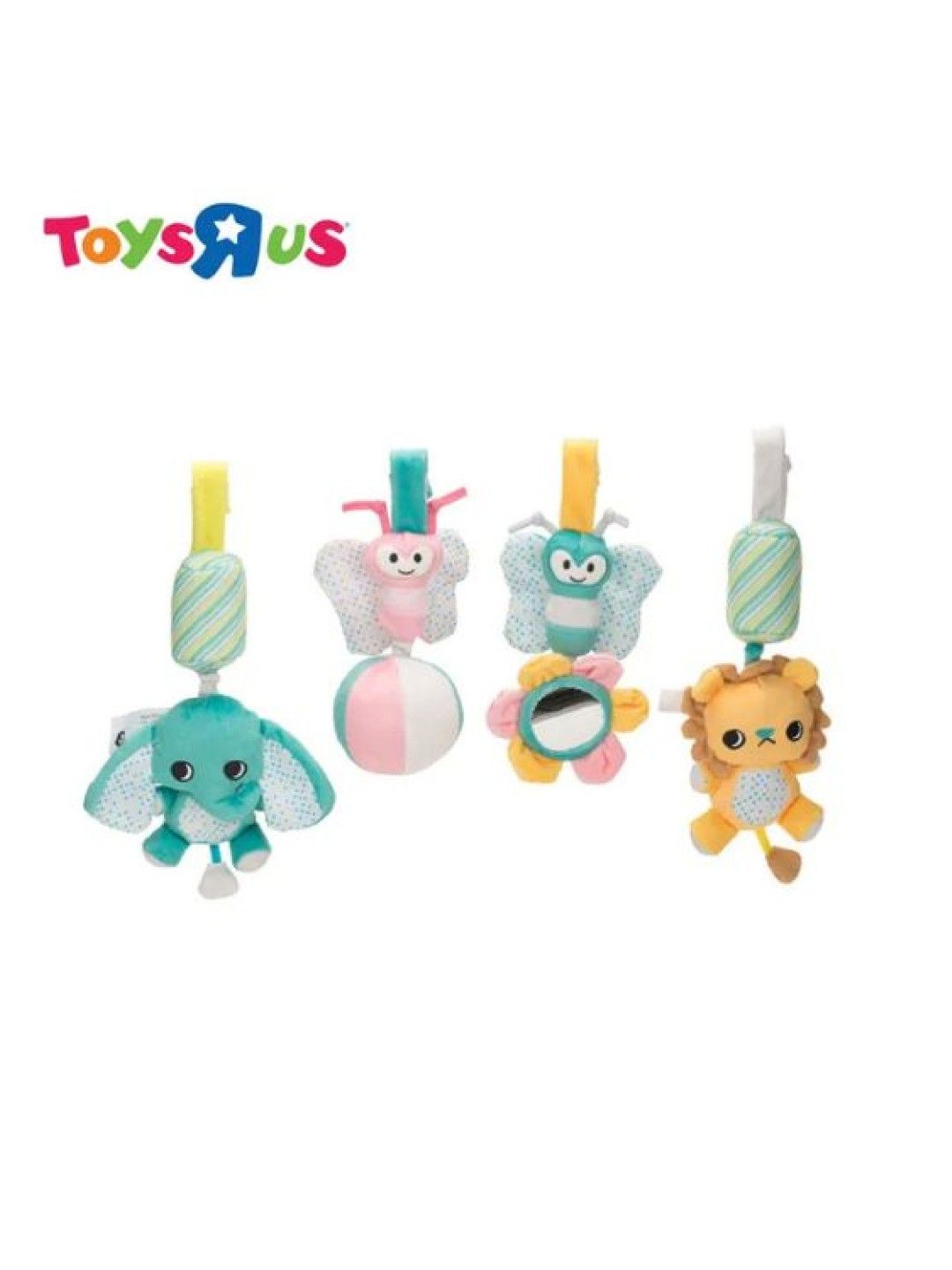 Toys R Us Top Tots Animal Rattle Set Lion with Flower Soft Plush Toys (No Color- Image 2)