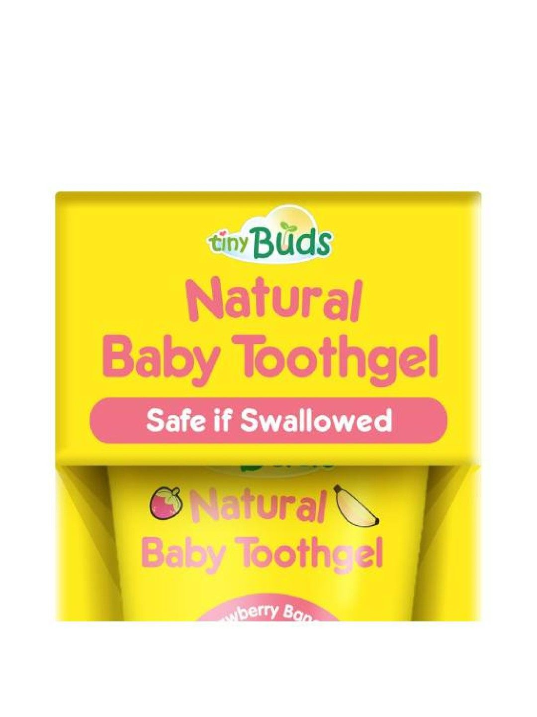 Tiny Buds Strawberry Banana Baby Toothgel Stage 1 (55g) (No Color- Image 3)