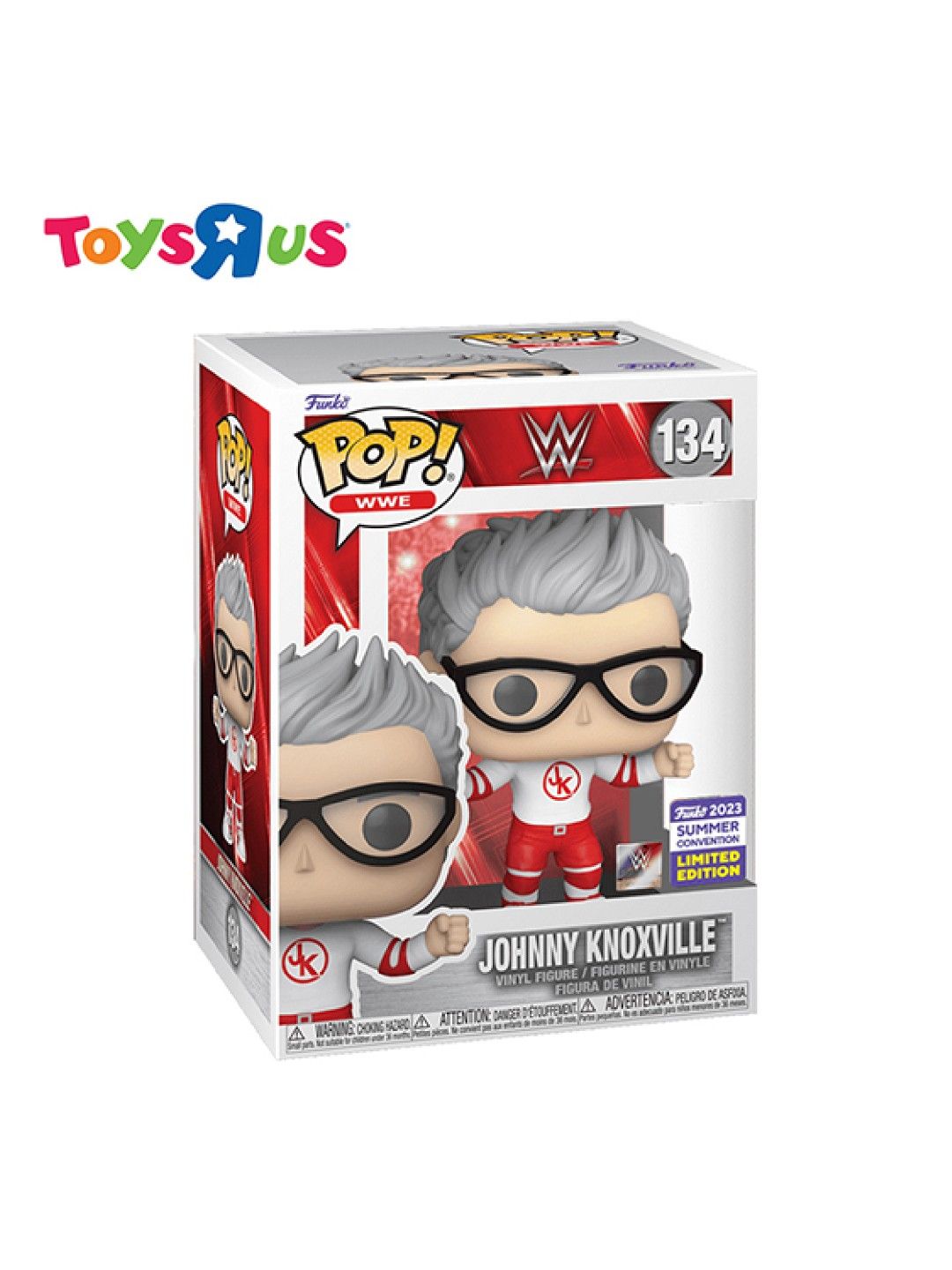 Toys R Us Funko Pop! WWE - Johnny Knoxville #134 (No Color- Image 2)