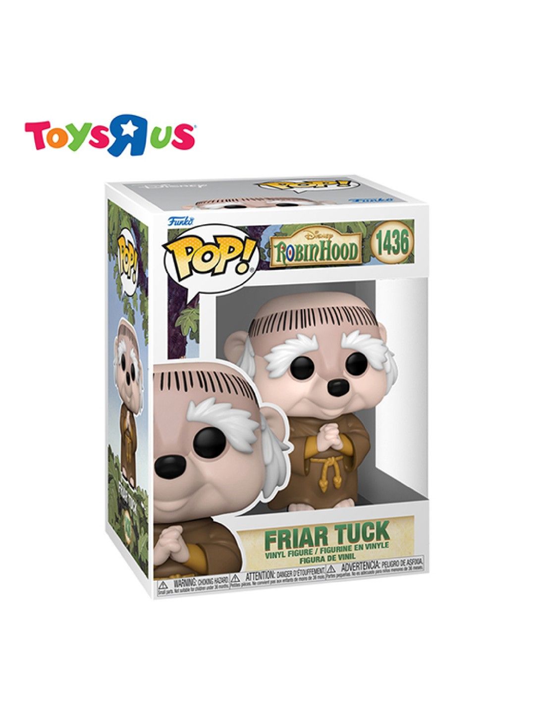 Toys R Us Funko Pop! Disney Robin Hood - Friar Tuck #1436 (No Color- Image 2)