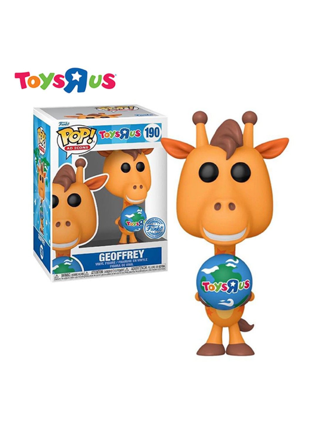 Toys R Us Funko Pop! Ad Icons: Toys "R" Us - Geoffrey #190 (No Color- Image 2)