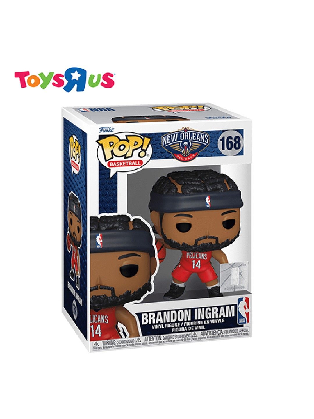 Toys R Us Funko Pop! New Orleans Pelicans - Brandon Ingram #168 (No Color- Image 2)