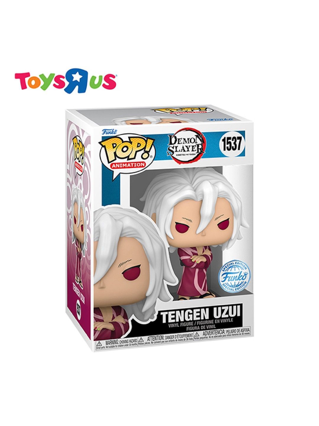 Toys R Us Funko Pop! Demon Slayer Kimetsu No Yaiba - Tengen Uzui in Kimono #1537 (No Color- Image 2)