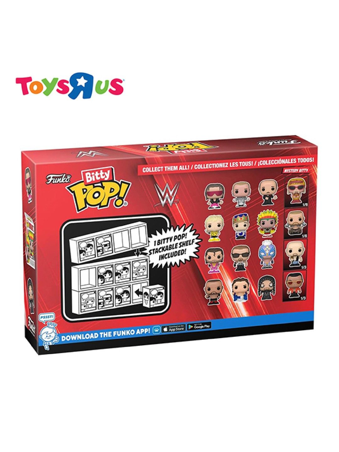 Toys R Us Funko Pop Bitty Pop! WWE 4 Pack (Dusty Rhodes) (No Color- Image 2)
