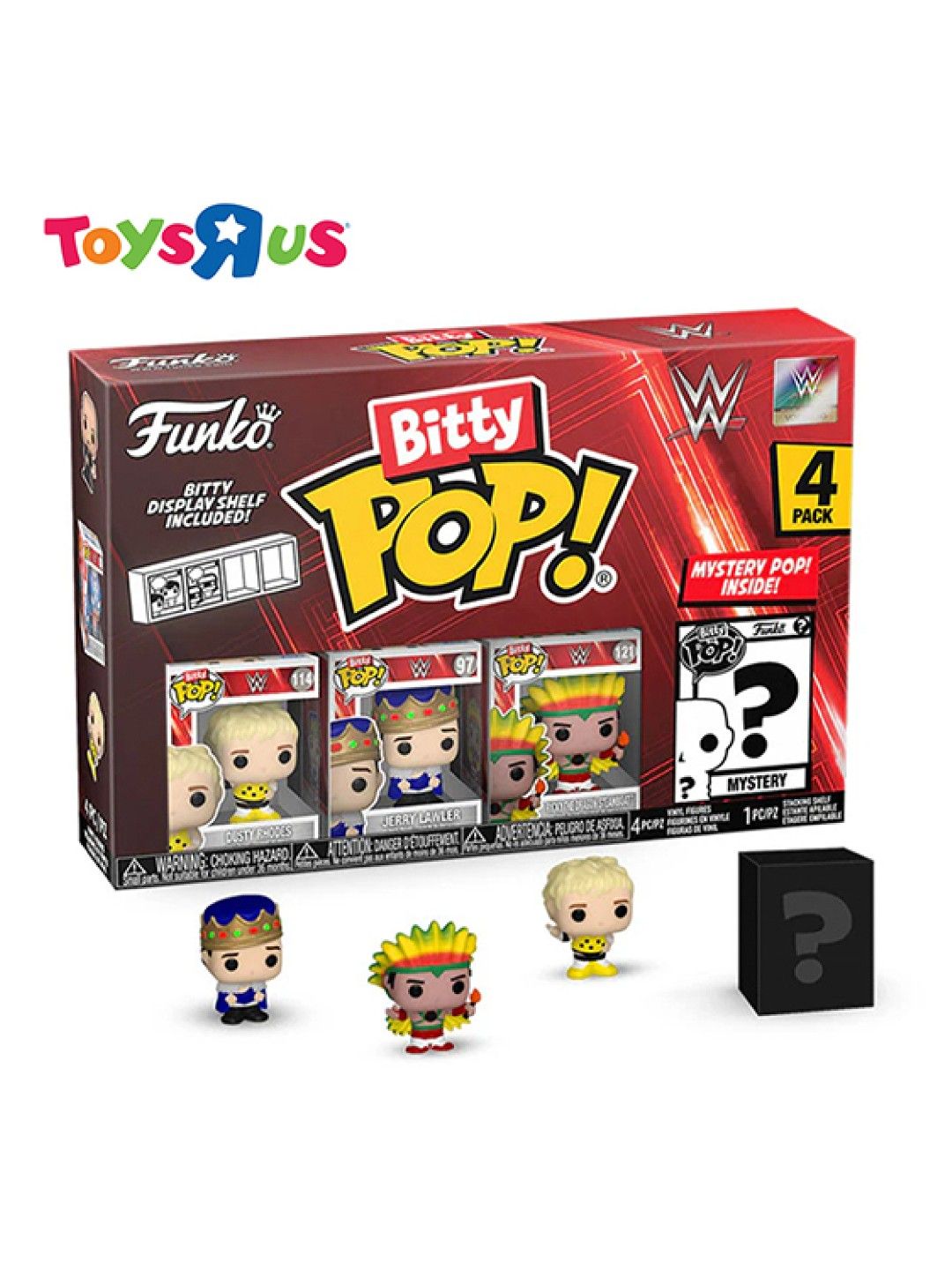 Toys R Us Funko Pop Bitty Pop! WWE 4 Pack (Dusty Rhodes) (No Color- Image 1)