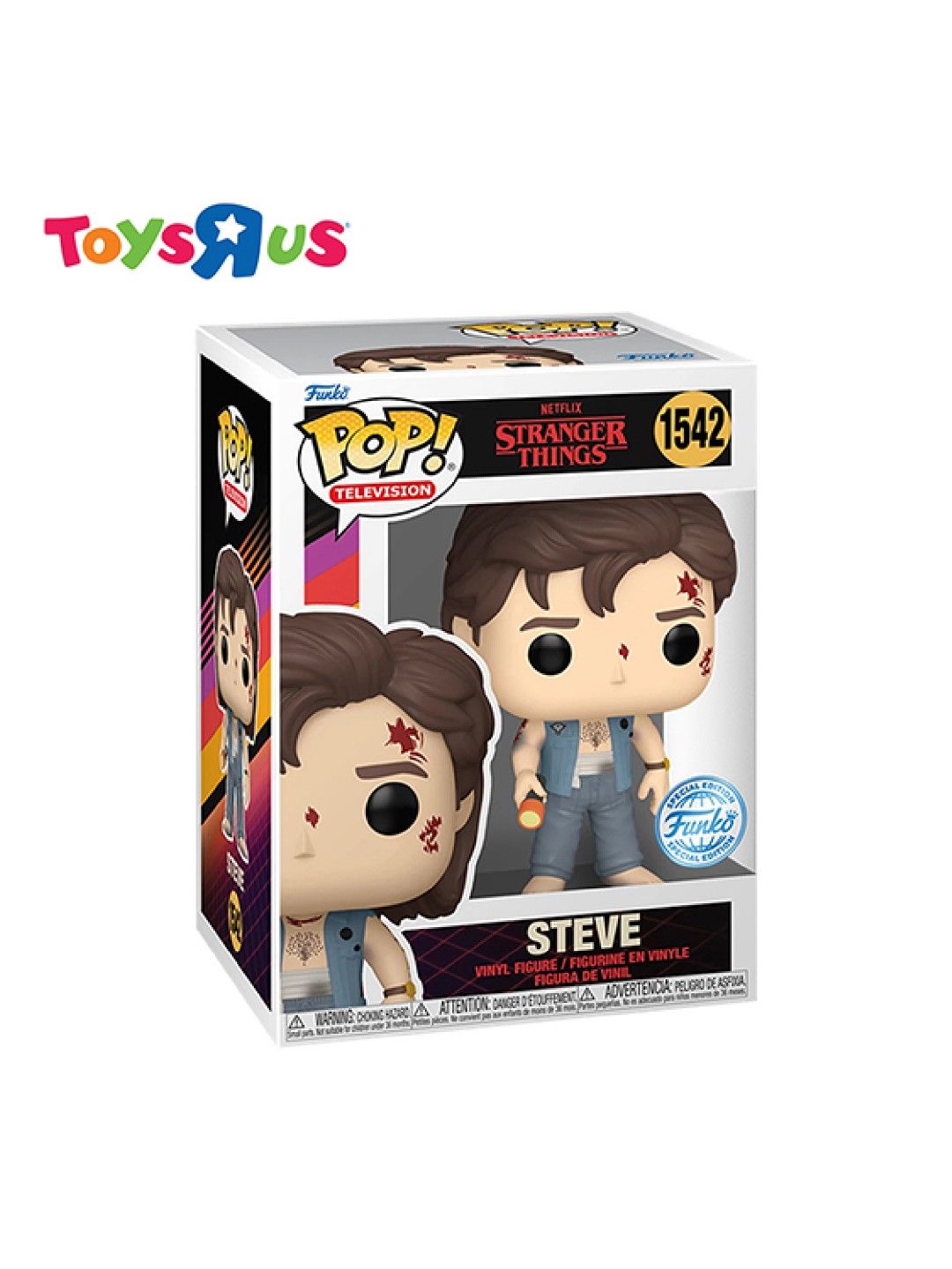 Toys R Us Funko Pop! Stranger Things - Steve #1542 (No Color- Image 2)