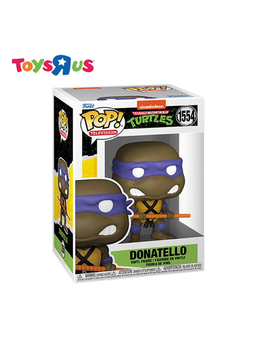 Toys R Us Funko Pop! Nickelodeon Teenage Mutant Ninja Turtles - Donatello #1554 (No Color- Image 2)