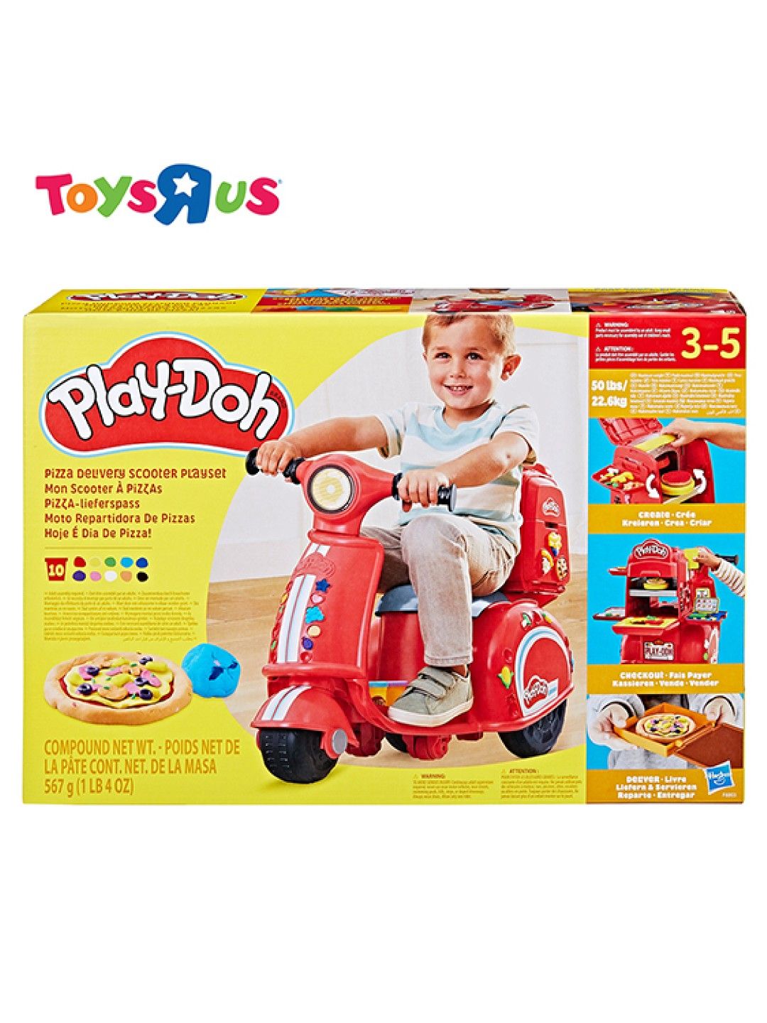Toys R Us Play-Doh Pizza Delivery Scooter Playset (No Color- Image 3)