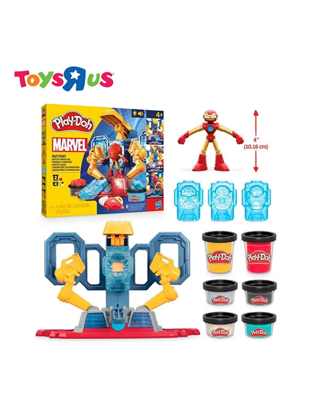 Toys R Us Play-Doh Marvel Iron Man Armor Maker Lab Playset with Iron Man Action Figure (No Color- Image 1)
