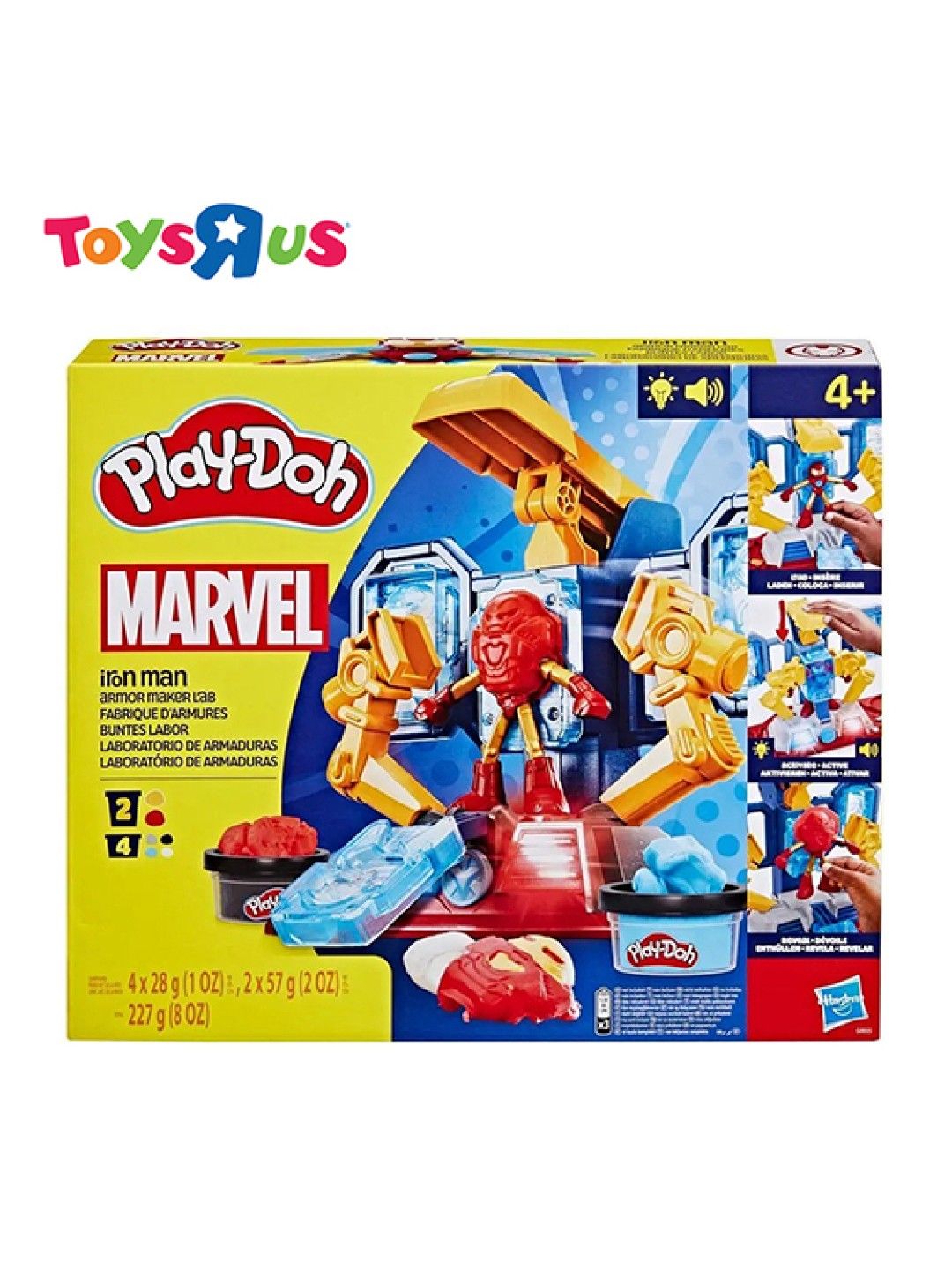 Toys R Us Play-Doh Marvel Iron Man Armor Maker Lab Playset with Iron Man Action Figure (No Color- Image 3)