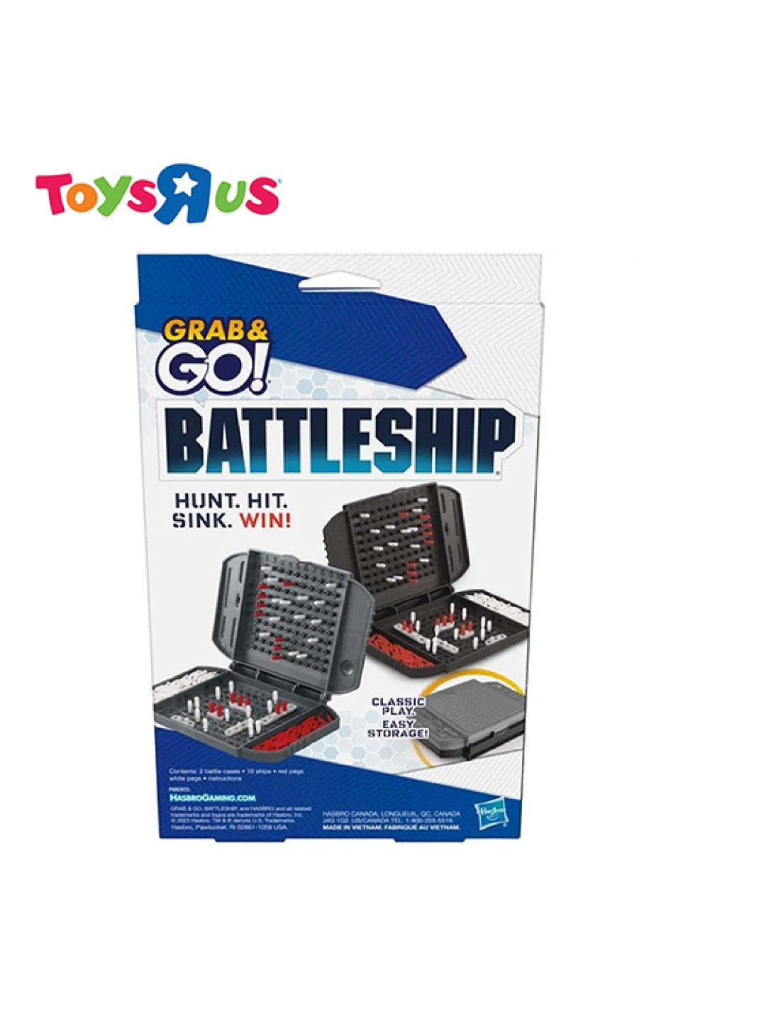 Toys R Us Hasbro Gaming Grab and Go! Battleship Portable Game (No Color- Image 4)
