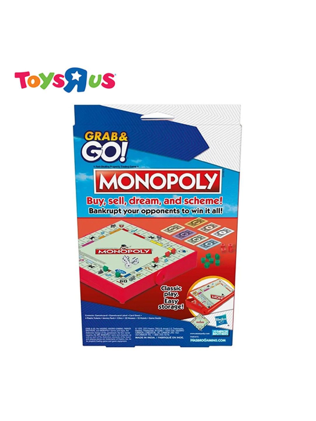 Toys R Us Hasbro Gaming Grab and Go! Monopoly (No Color- Image 3)