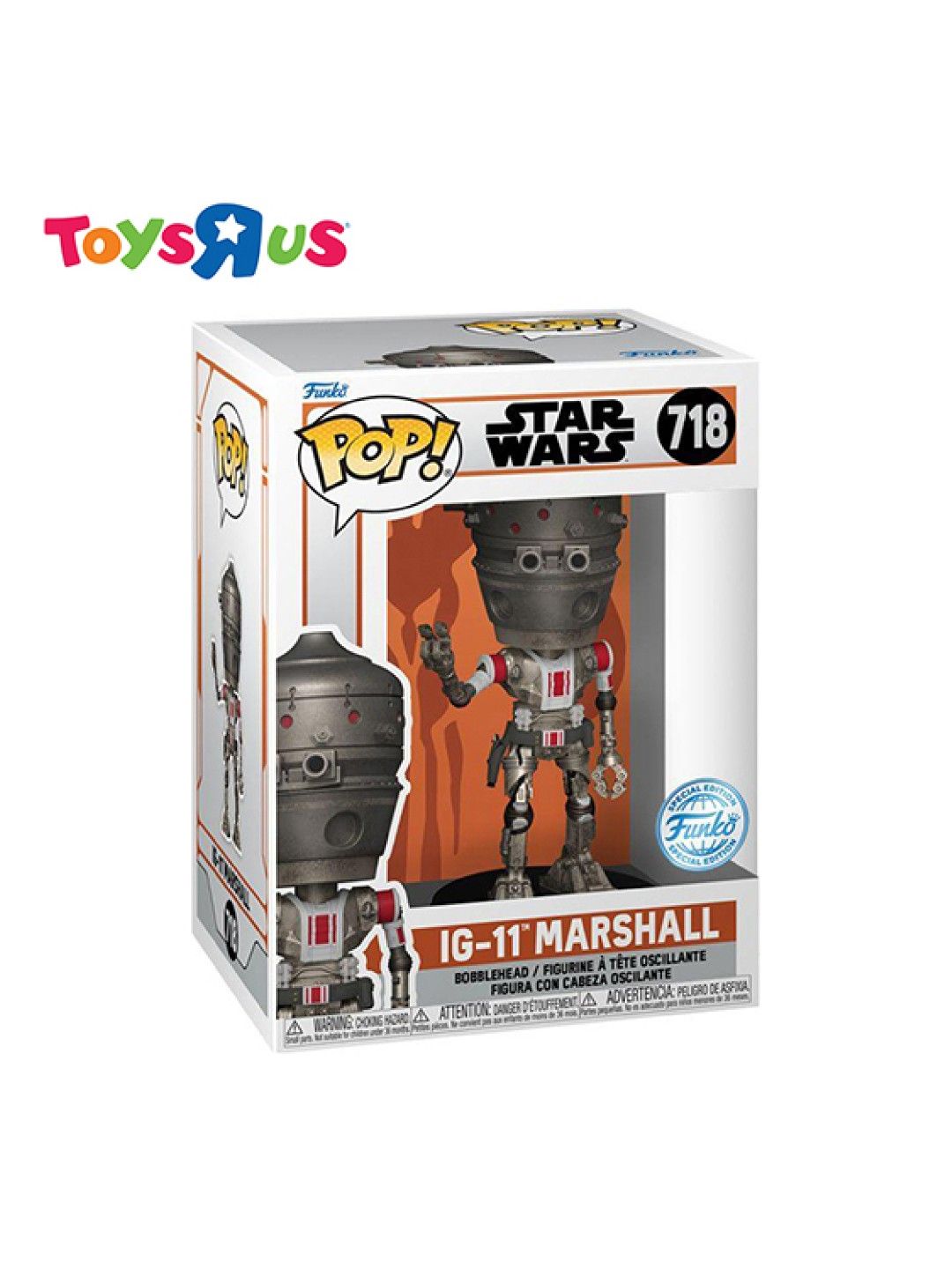 Toys R Us Funko Pop! Star Wars - IG-11 Marshall #718 Special Edition (No Color- Image 2)