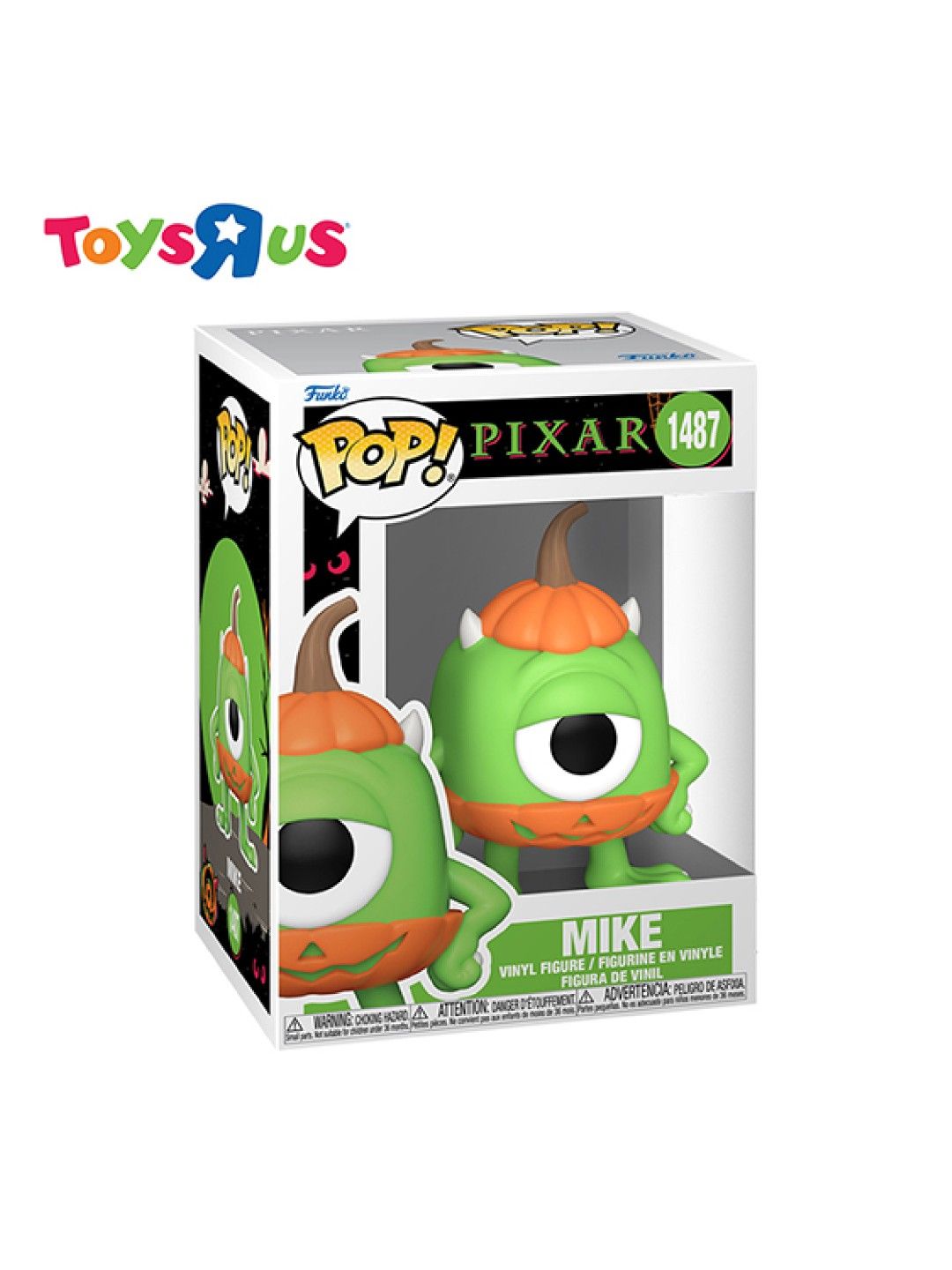 Toys R Us Funko Pop! Disney Pixar Monster Inc. - Halloween Mike #1487 (No Color- Image 2)