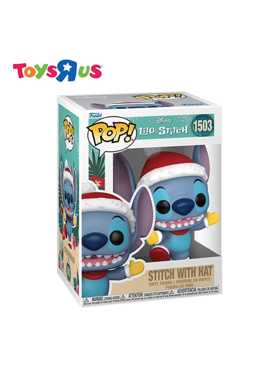 Toys R Us Funko Pop! Disney Lilo & Stitch - Stitch with Hat #1503 (No Color- Image 2)