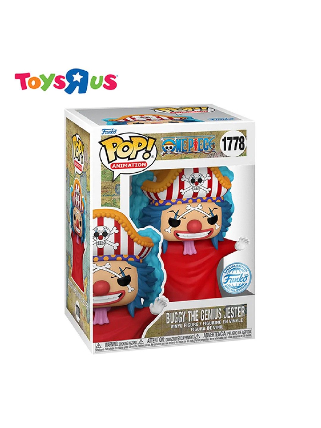 Toys R Us Funko Pop! One Piece - Buggy The Genius Jester #1778 (No Color- Image 2)