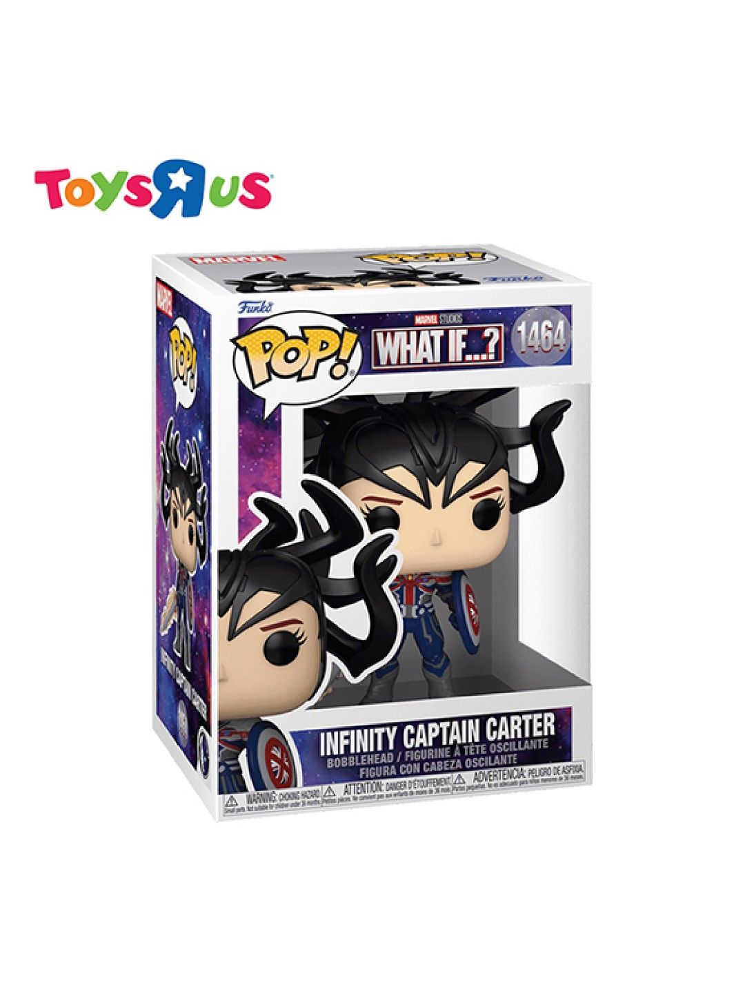 Toys R Us Funko Pop! Marvel Studios What If …? - Infinity Captain Carter #1464 (No Color- Image 2)