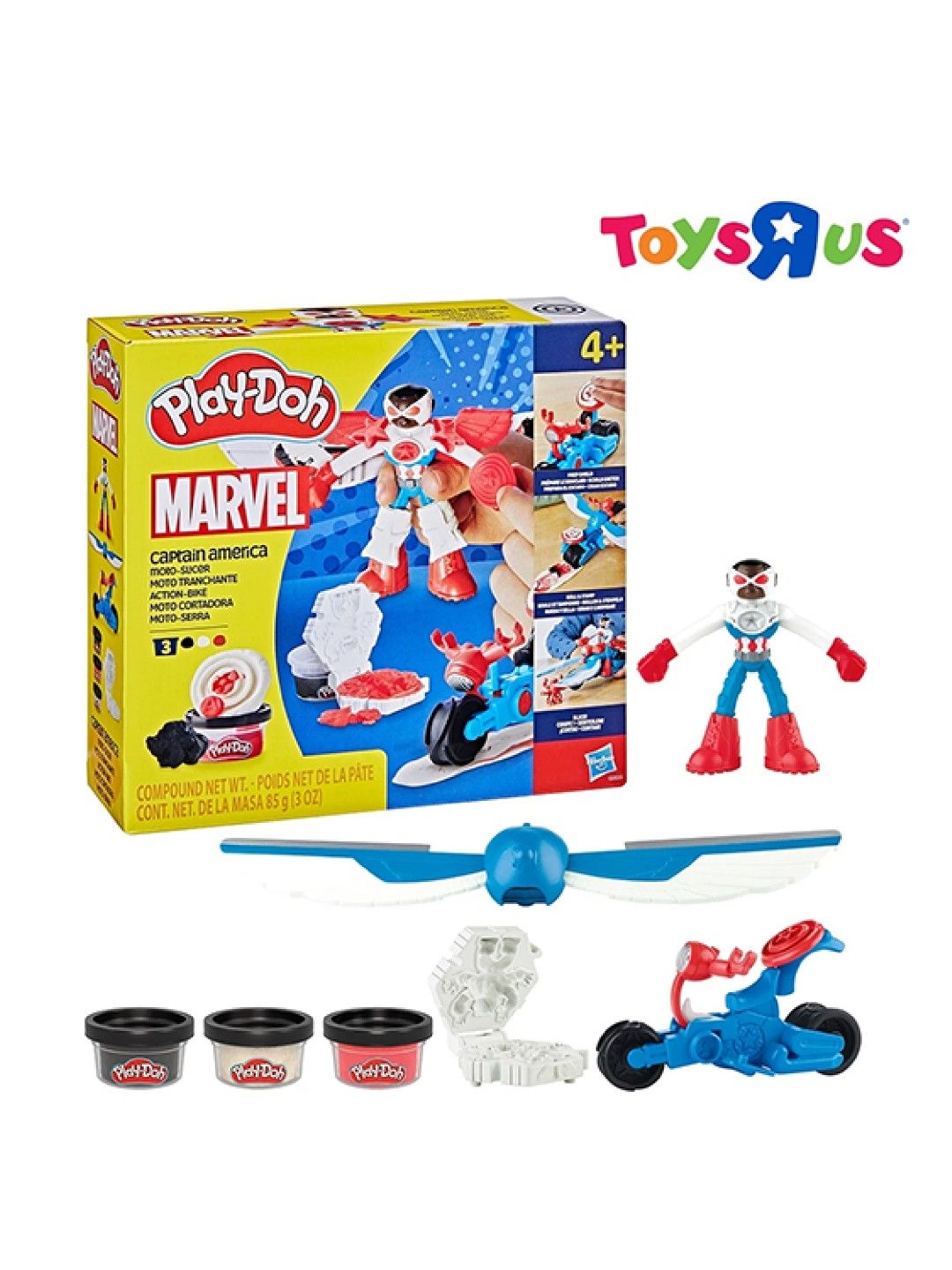 Toys R Us Play-Doh Captain America Moto Slicer (No Color- Image 4)