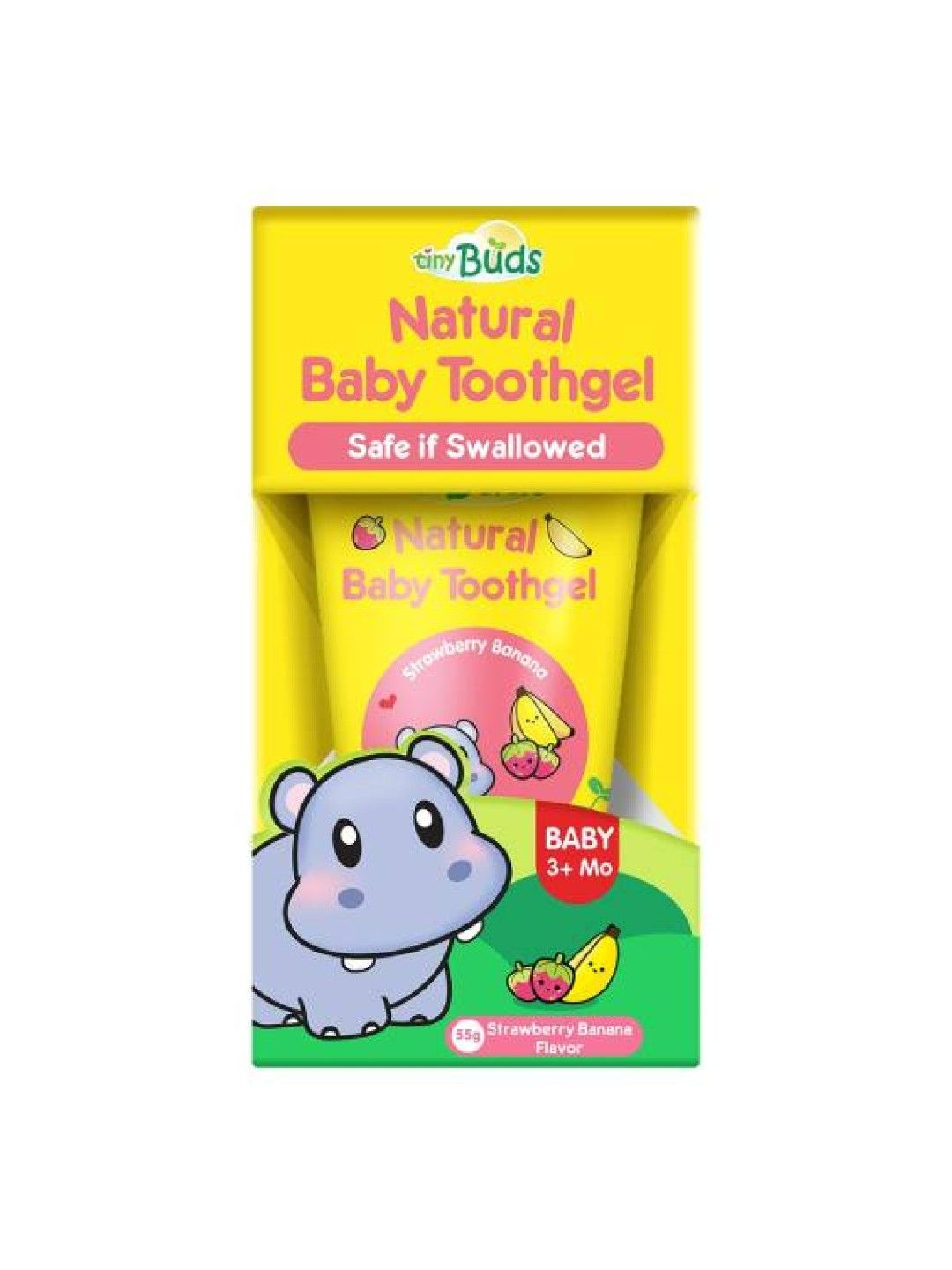 Tiny Buds Strawberry Banana Baby Toothgel Stage 1 (55g)