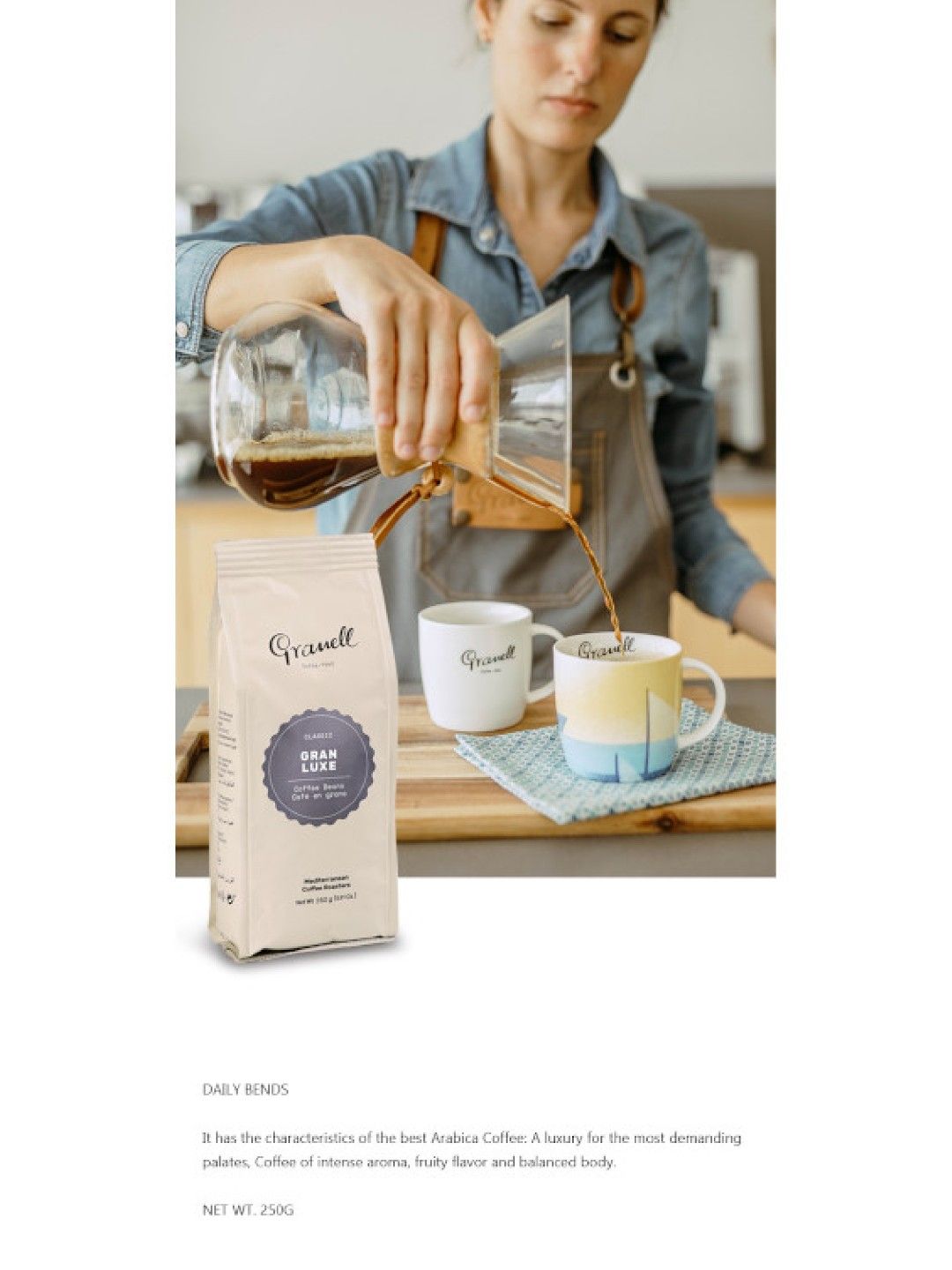 Granell Daily Blends Coffee Beans Gran Luxe (250g) (No Color- Image 3)