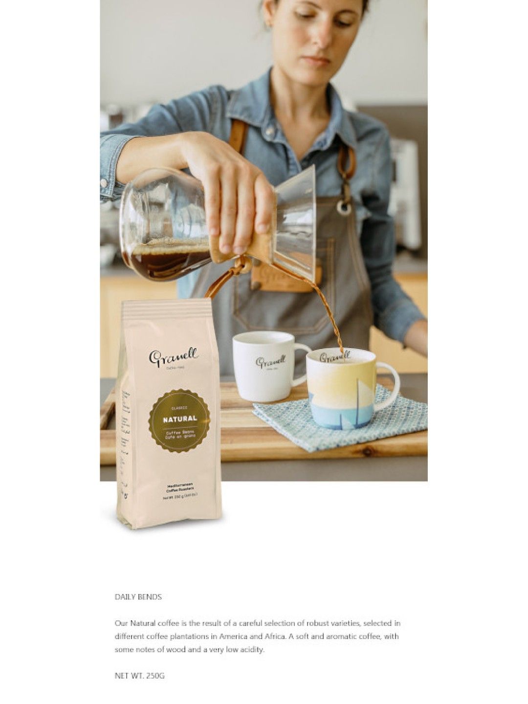 Granell Daily Blends Coffee Beans Natural (250g) (No Color- Image 3)