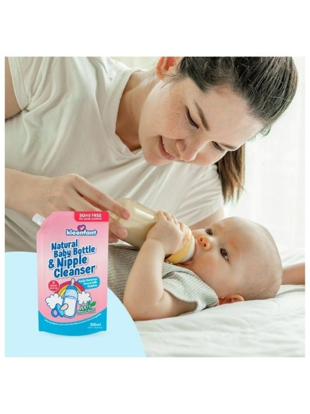 Kleenfant Natural Baby Bottle and Nipple Cleanser (550ml) (No Color- Image 4)