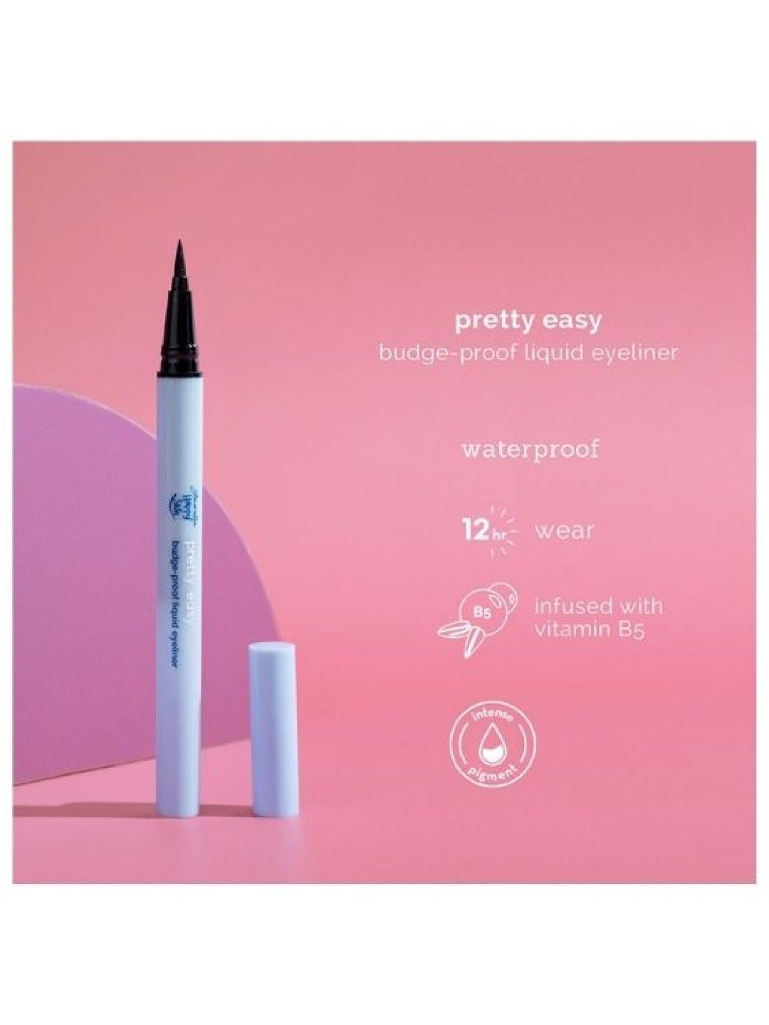 Happy Skin Generation Pretty Easy Budge-Proof Liquid Eyeliner (Black- Image 4)