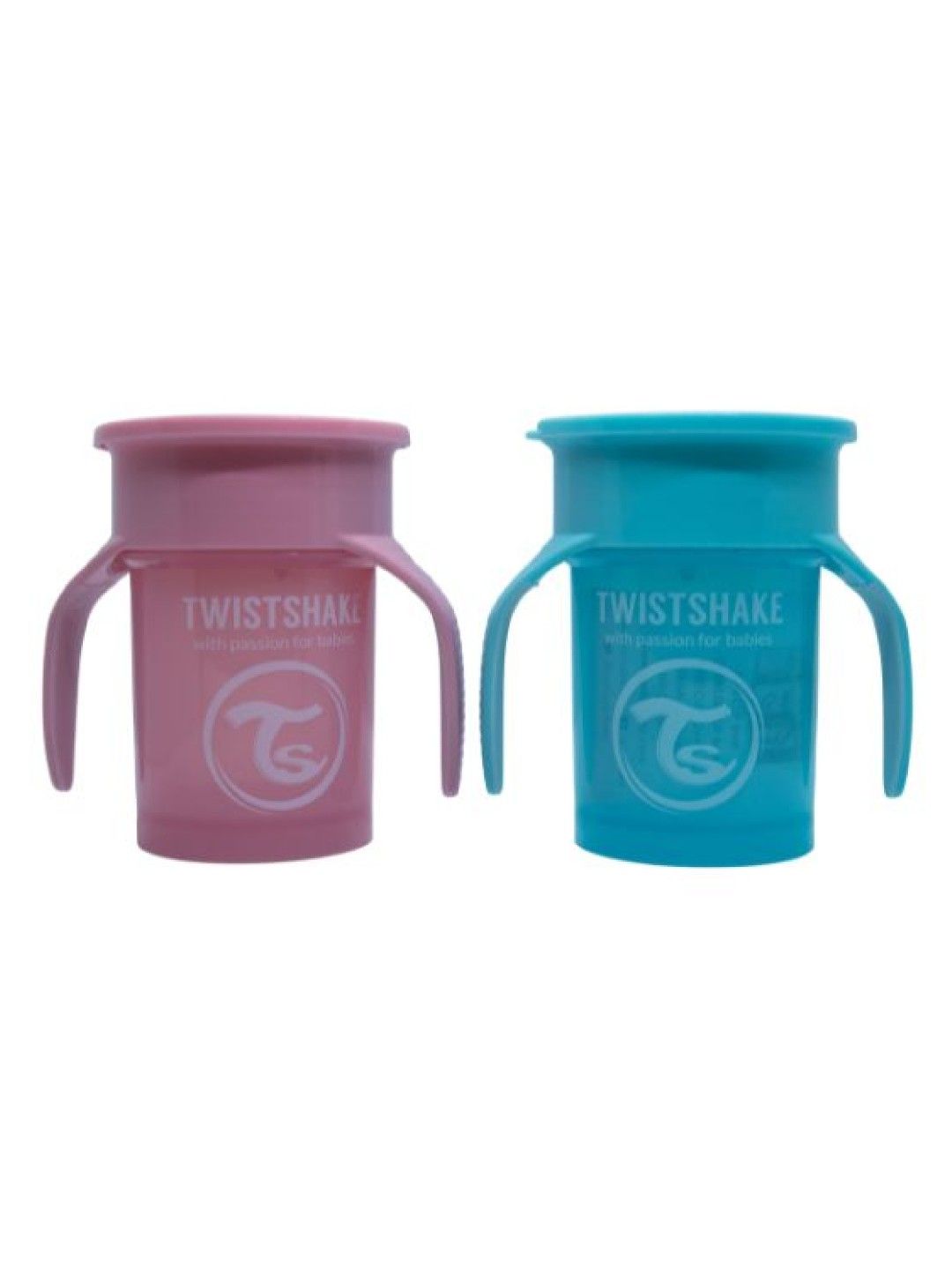 Twistshake 360° Cup for 6+ Months Old (Pastel Pink- Image 2)