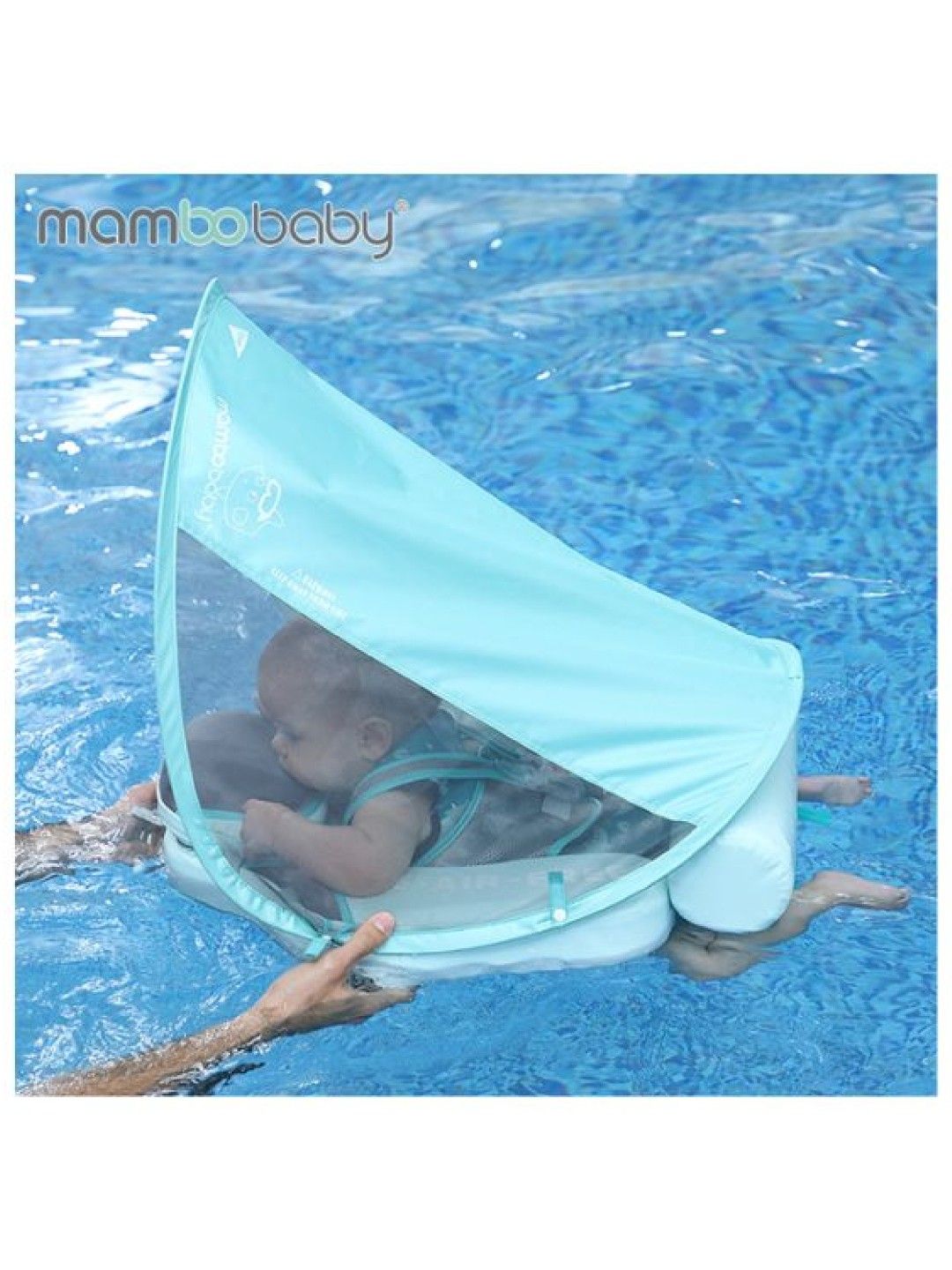 Mambobaby Air-Free Foldable Chest Type With Canopy and Stabilizer (Blue-Green) (Blue green- Image 4)