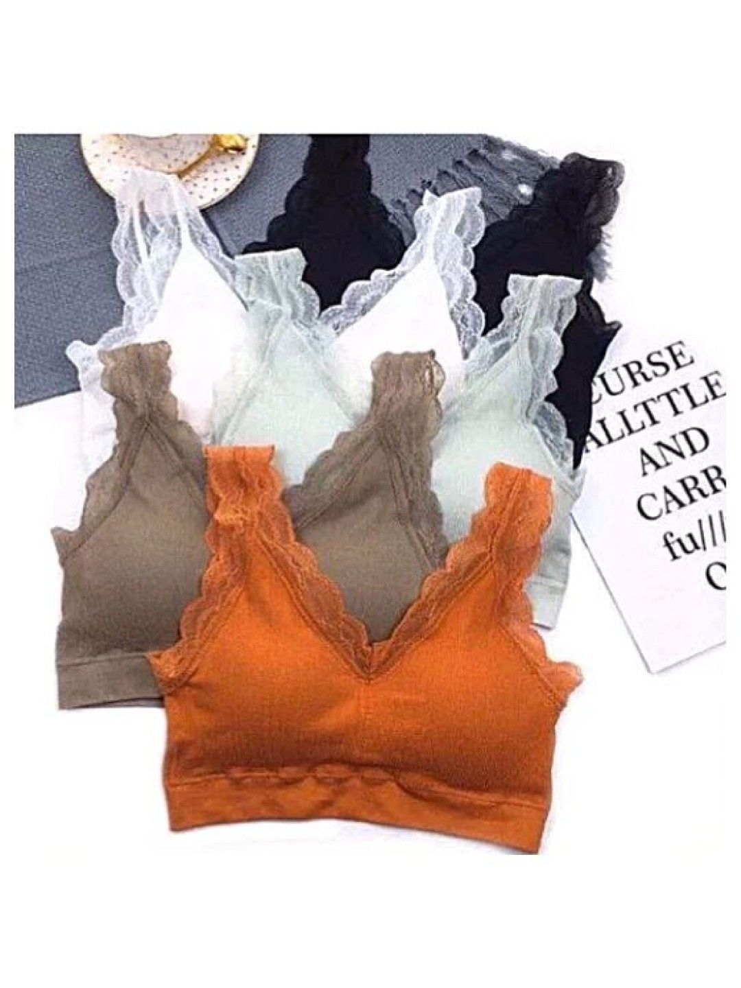 QT Hub Braless Sleeping Nursing Bra (Coral- Image 2)