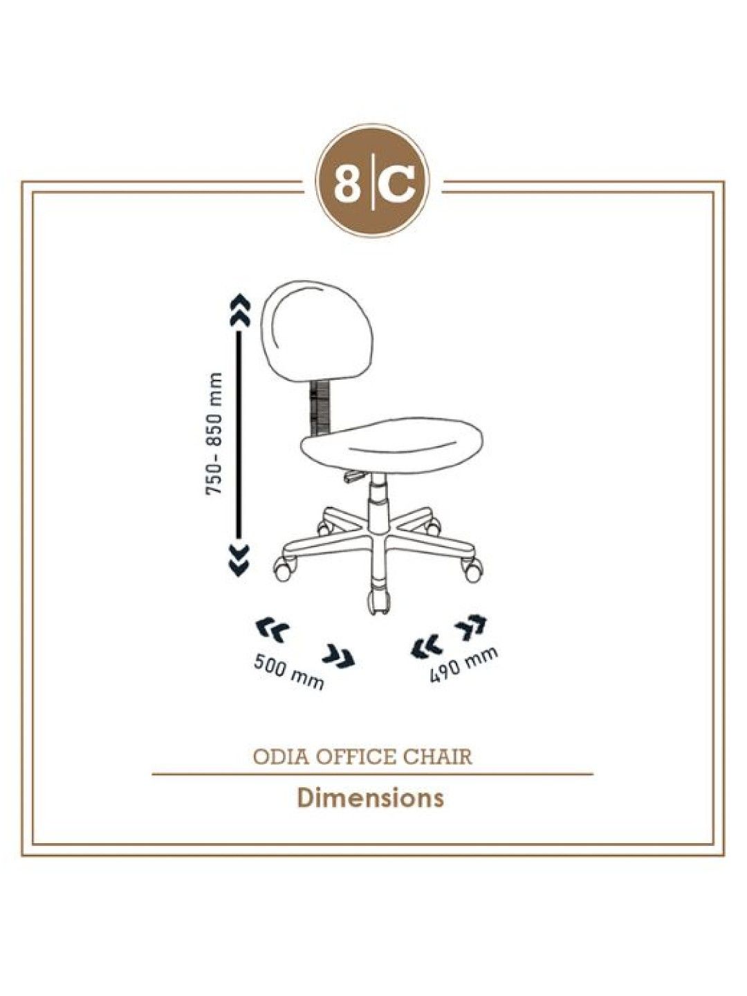 Eight Corners Furniture & Design Hub 8C Odia Office Chair edamama